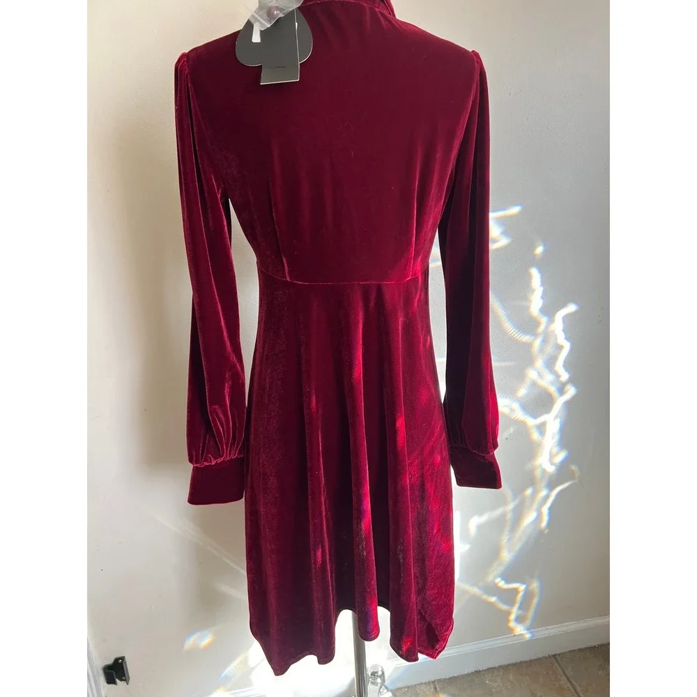 Killstar Nymyria Blood Red velvet dress size M - Picture 6 of 6